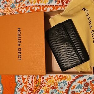 Louis Vuitton Black Epi 6 Key Holder